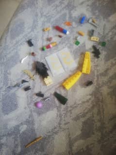 lego pieces and minifigure parts