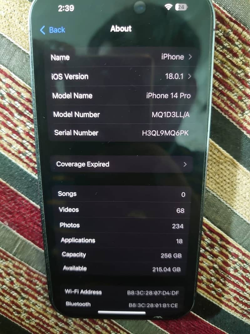 Apple iPhone 14 Pro jv 256 gb 5