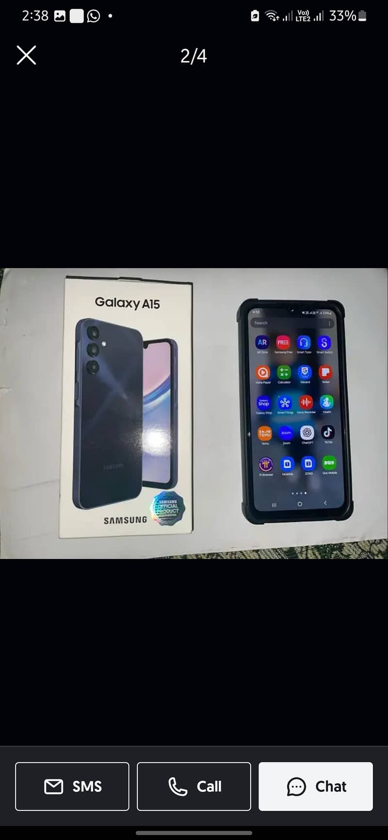 Samsung A15 condition 10/10  only 4 months used 0