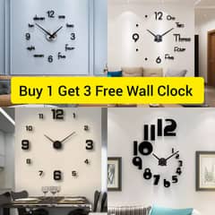 Buy 1 Get 3 Free Wall Clocks Deal with Free home Delivery