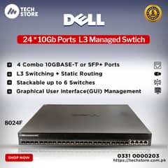 Dell PowerConnect 8024F 10GB 24 Port Ethernet switch (Renewed)