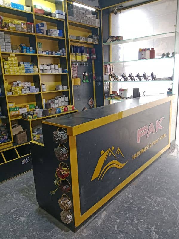 cash counter  Hardwear and paint shop K liy 2*8 feet 1