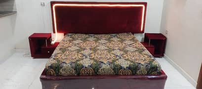 EID BIG OFFER (King Size bed with side tables dressing )