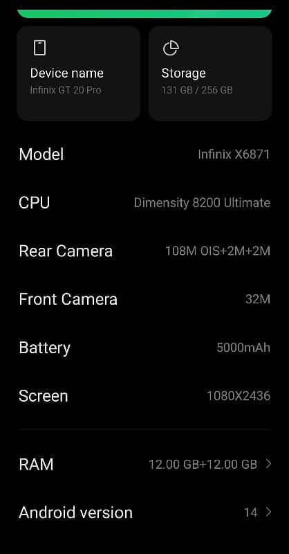 infinix GT 20 pro 5