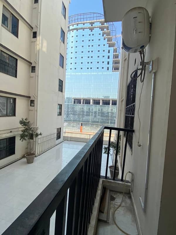 two bed fully furnished apartment available for rent in samama star gulberg greens islamabad. 6