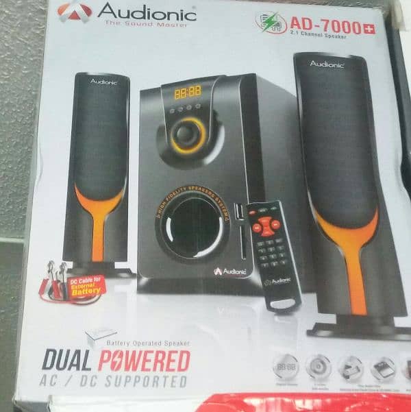 Audionic  Ad-7000 Bluetooth Sonds System Speaker Box Packed 0