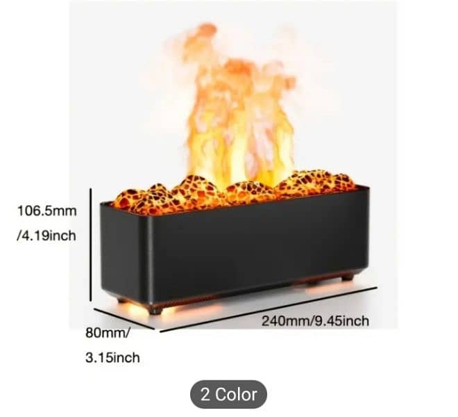 ultrasonic aromatherapy volcanic flame humdifer 0