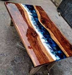 epoxy dinning table. contact 03328709877