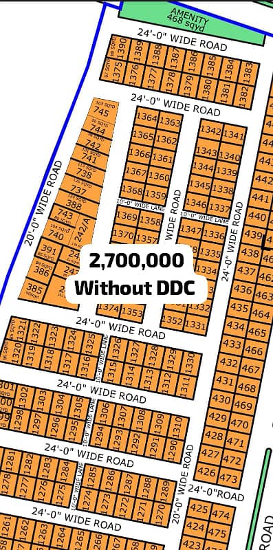 West Open Plot 80 Sq-Yd North Town Residency Phase 1 0