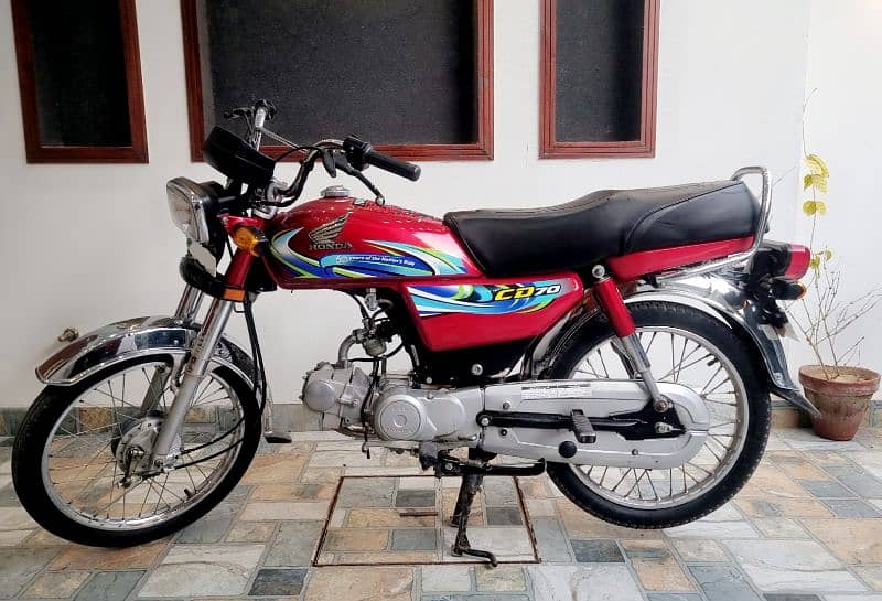 Honda CD 70 Red Ma-2024 First Owner 0