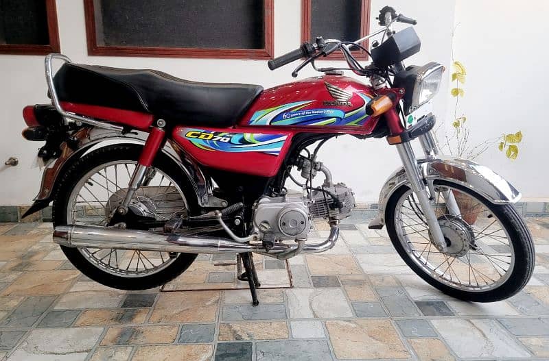 Honda CD 70 Red Ma-2024 First Owner 3