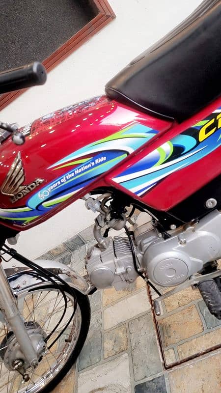 Honda CD 70 Red Ma-2024 First Owner 5