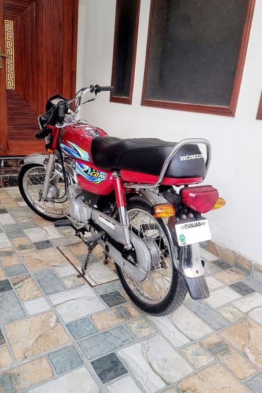 Honda CD 70 Red Ma-2024 First Owner 8