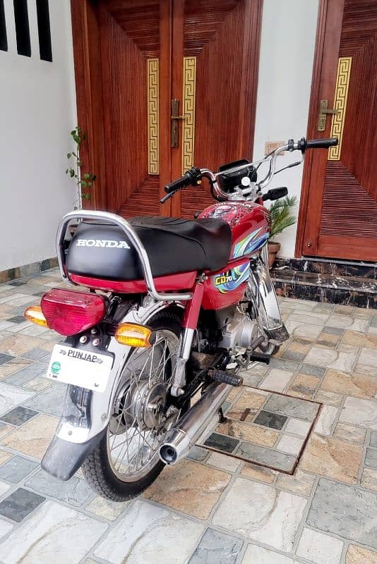 Honda CD 70 Red Ma-2024 First Owner 9