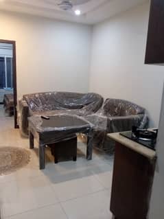 One bed luxury furnished apartment available for rent in Falcon hieghts C block gulberg greens islamabad.