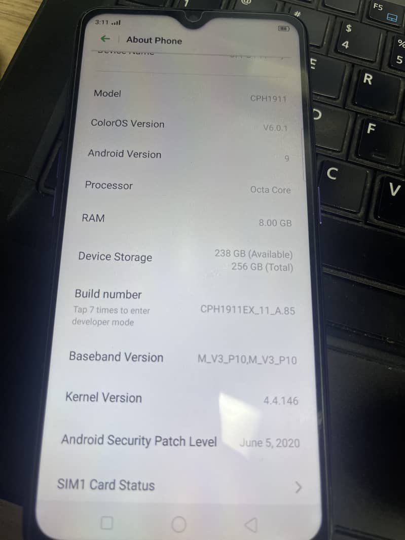 Oppo F11 8/256 10/10 condition 1