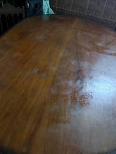 Big size wooden Dining table for sale . . ۔