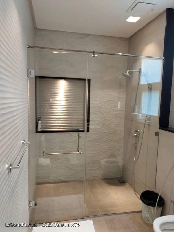 SHOWER CABIN / Almunium Windows/Office Partition/SS REELING/LED Glass 2