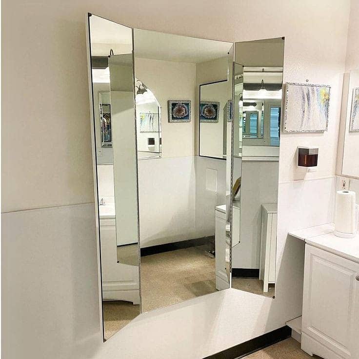 LED Mirror/saloon Vanity Mirror/parlor makeup table with led mirror 2