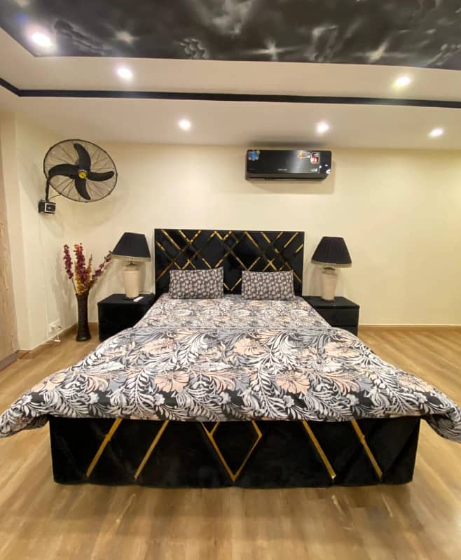 One bed luxury furnished apartment available for rent in gulberg hieghts gulberg greens islamabad. 12