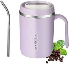 Coffee Cup with Handle - 304 Stainless Steel, Durable & Stylish, 500ml