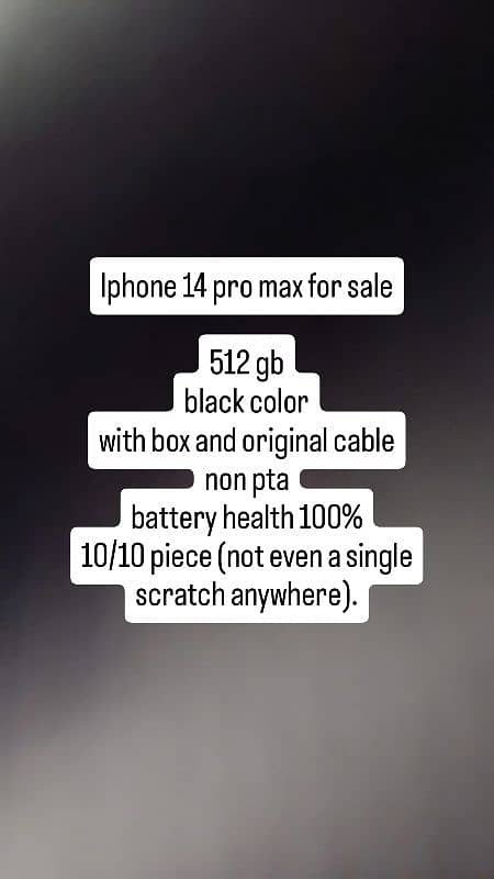 Iphone 14 pro max non pta for sale. 1