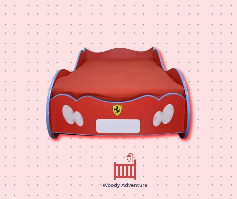 KIDS CAR BED | KIDS BEDS | BABY SINGLE BED | CHILDREN BEDS BY FURNISH 4