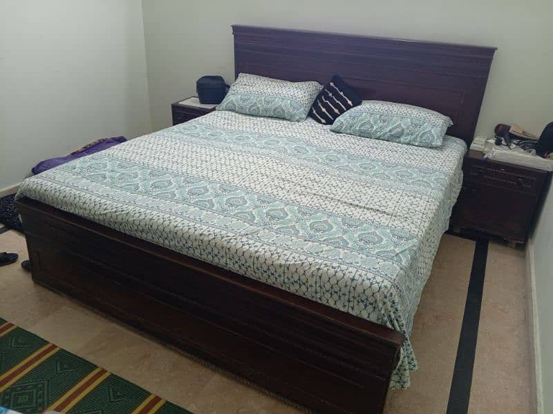 double bed with side tables 1