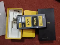 poco f3 8+4/256 full box charger condition 9.5/10