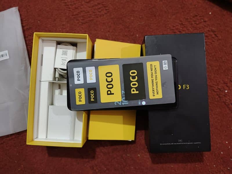 poco f3 8+4/256 full box charger condition 9.5/10 1