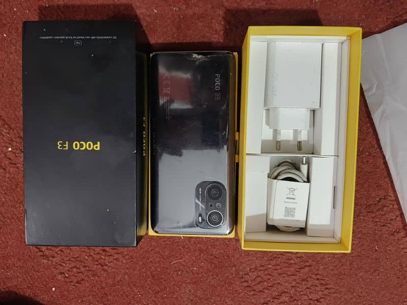 poco f3 8+4/256 full box charger condition 9.5/10 3