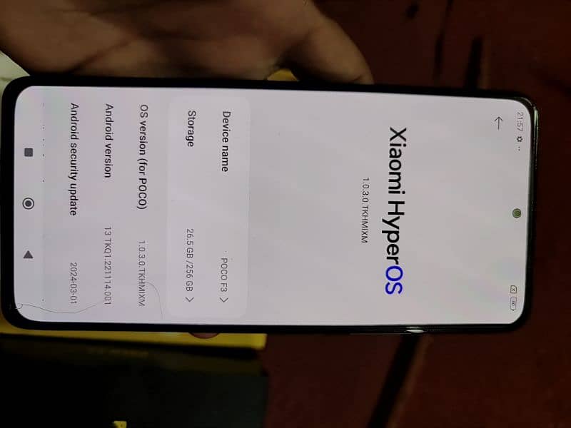 poco f3 8+4/256 full box charger condition 9.5/10 8