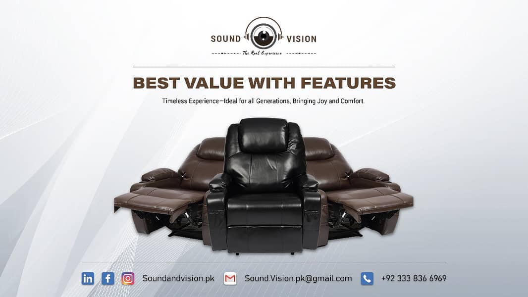 Sound & Vision Recliner For Home Theater 0