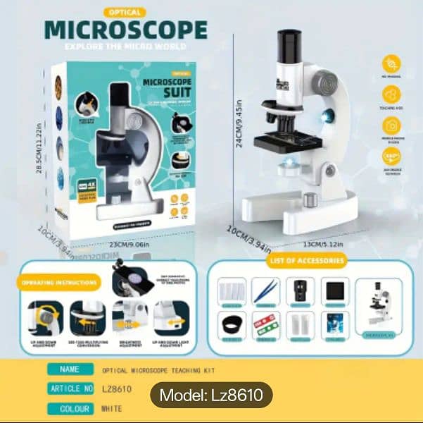 Children Microscope - Best for children education - 1200 X Zooming 2