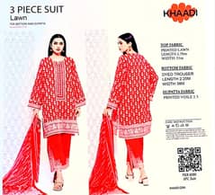 3 Piece Unstich Lawn GulAhmed, Khaadi, Orient, Endenrobe, Nishat 2025