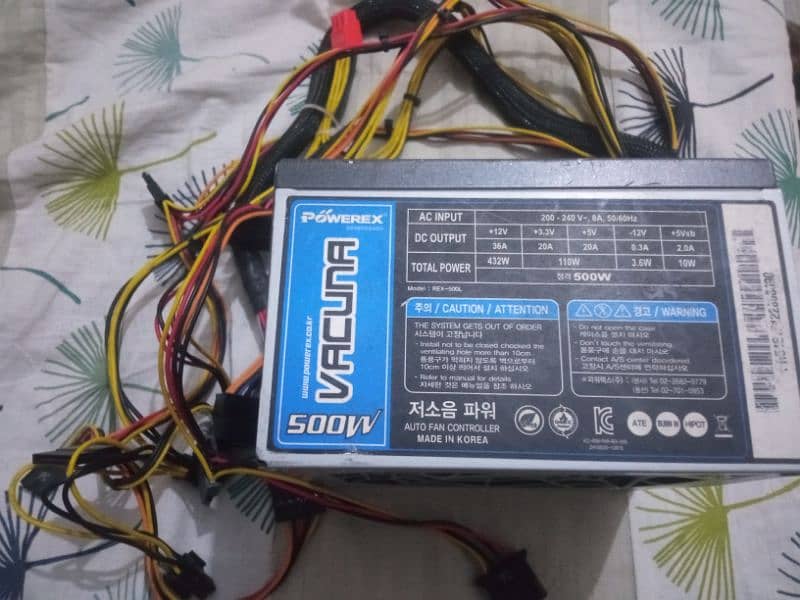 PSU 500w Powerex. Best for mid-ranged Gaming pcs 1