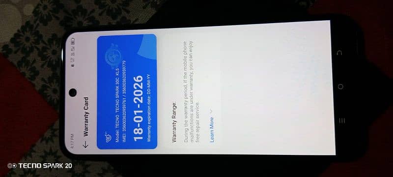 Tecno spark 30c 2 month use 10 month warranty 10/10 condition 4