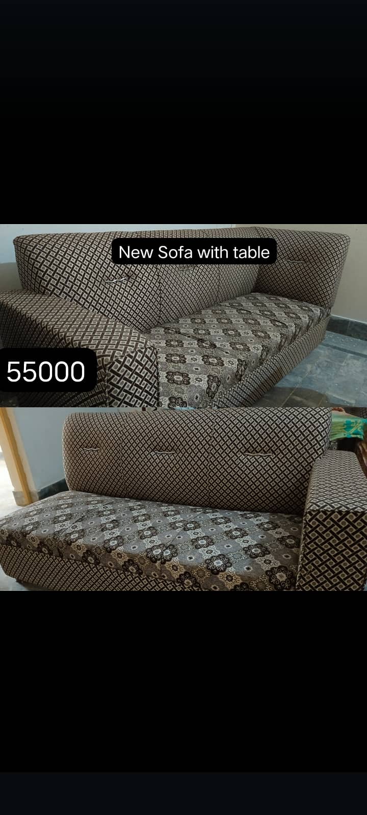 New Sofa set with table for sale 0