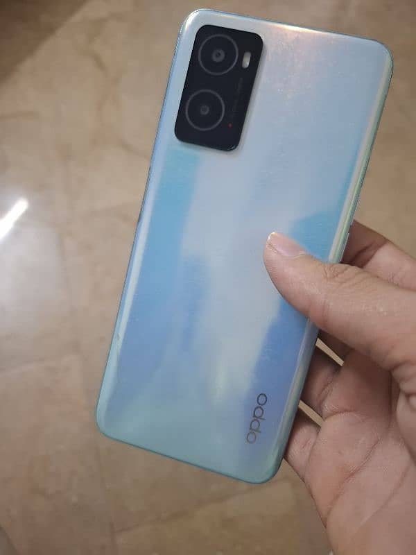 OPPO A76 (12/128) with box blue Color 10/10 Condition 3