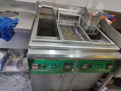 double fryer 16 liter each condition 9/10