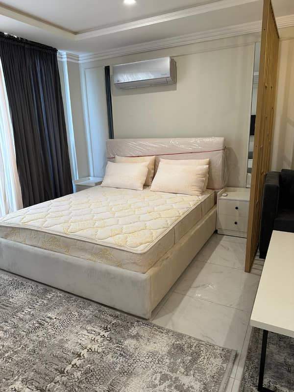 Luxury Studio Furnished Apartment Available For Rent In nashtar Block Sector E Bahria Town Lahore 1