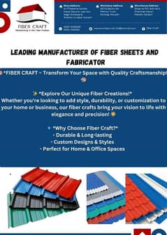 Fiber sheets and fiber sheds at wholesale rates