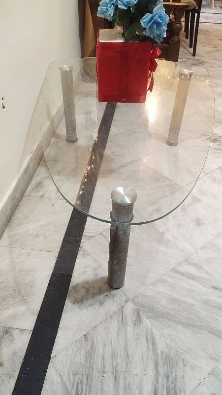 Italian tempered glass table 1