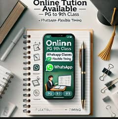 Online Tuition for PG to 9th Class | Expert Tutor | WhatsApp Classes"