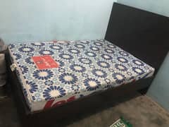 bed with mattress