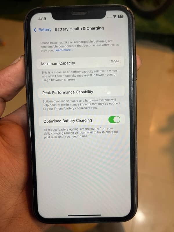 iphone 11 99% battery health jv 0