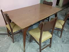 King Size Dining Table for SALE | 6 Chairs | Wooden