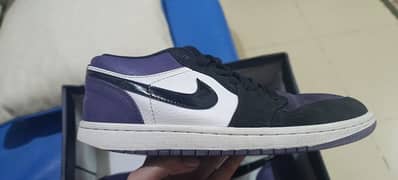 Air Jordan 1 low court purple/size 43//100% original/10/10 condition