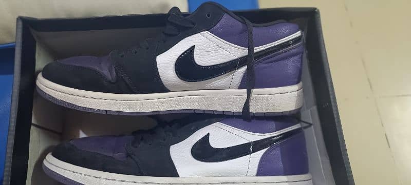 Air Jordan 1 low court purple/size 43//100% original/10/10 condition 3