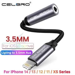 CELBRO 3.5mm to lightning cable Connector/Converter